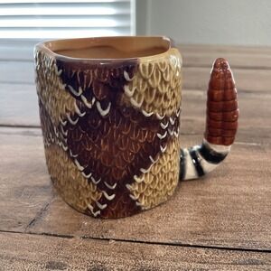 Snake Coffee Mug Tea Cup Graham American Legacy Coiled 3D Rattlesnake